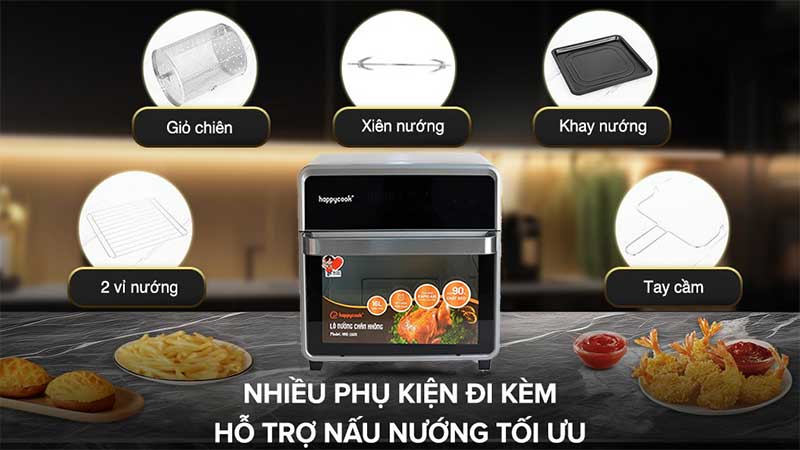 Lò nướng chân không Happycook HAO-160S - Hàng chính hãng