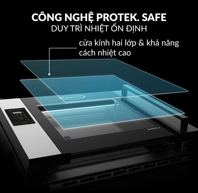 Lò nướng công nghiêp Unox XEFT-04EU-ETDV - Hàng chính hãng