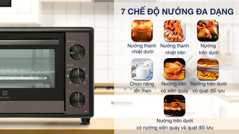 Lò nướng để bàn Electrolux EOT3218XG - Hàng chính hãng