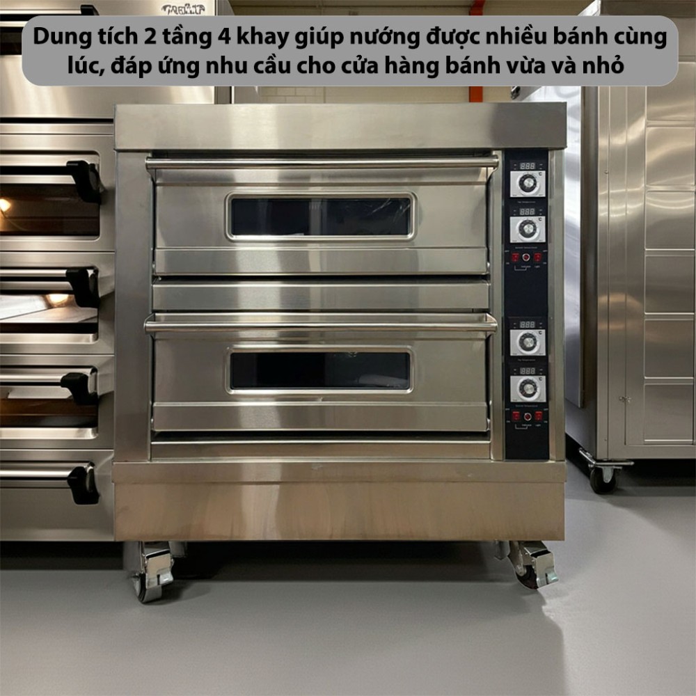 Lò nướng điện 2 tầng 4 khay CVSA WFC-204D - Hàng chính hãng