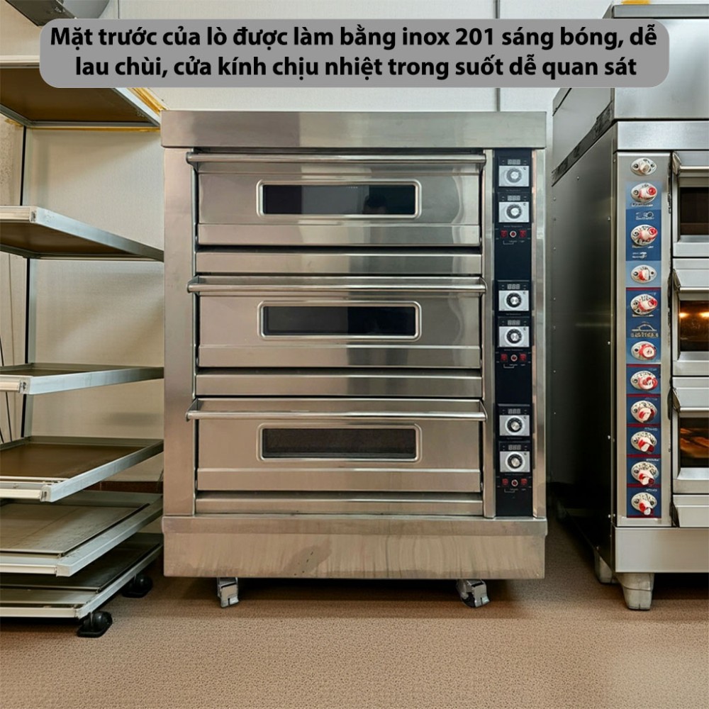 Lò nướng điện 3 tầng 6 khay CVSA WFC-306D - Hàng chính hãng