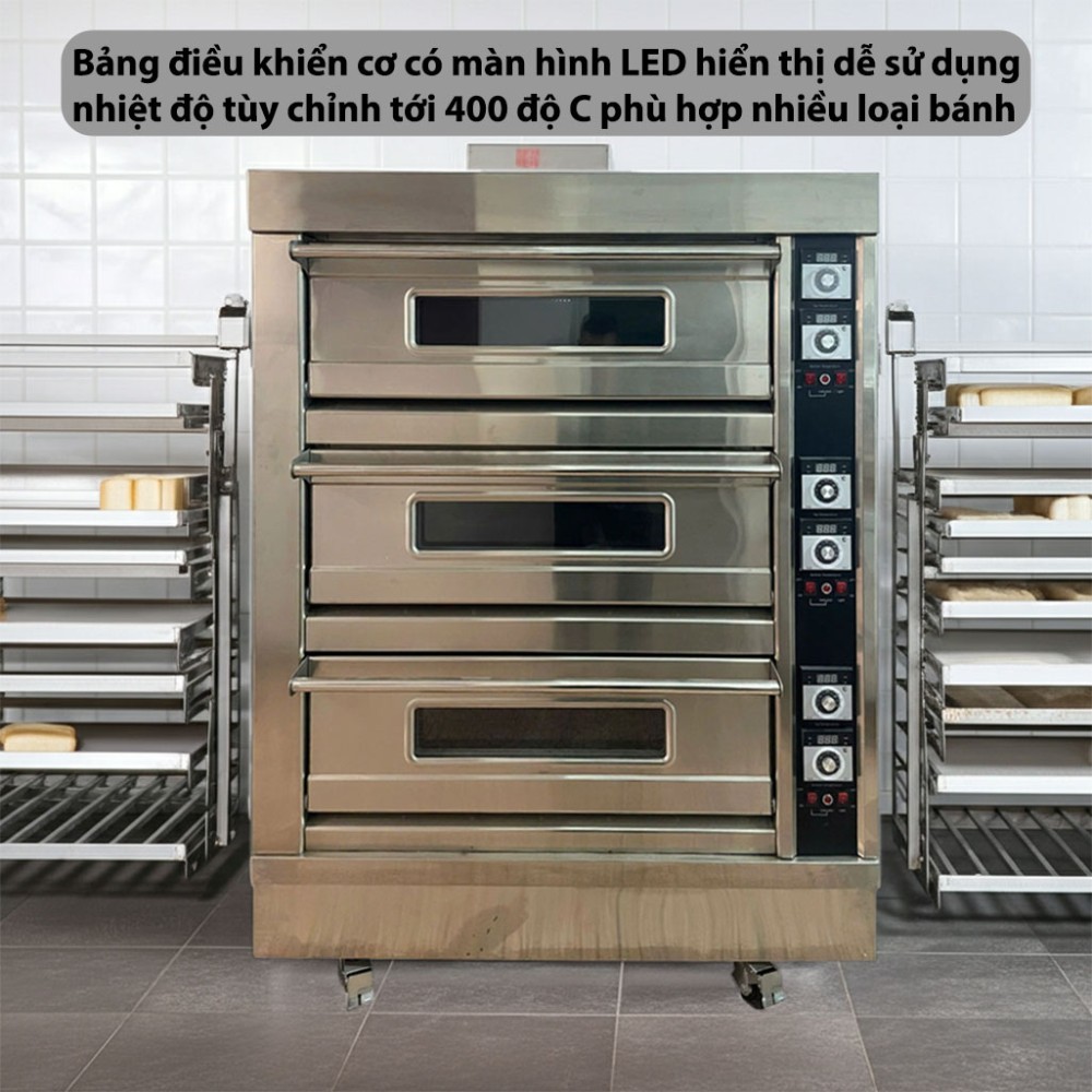 Lò nướng điện 3 tầng 6 khay CVSA WFC-306D - Hàng chính hãng