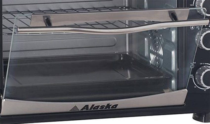 Cửa kính trong suốt của lò nướng điện Alaska KW-30C