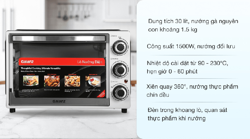 Lò nướng điện Galanz KWS1530LQ-D2 - Hàng chính hãng