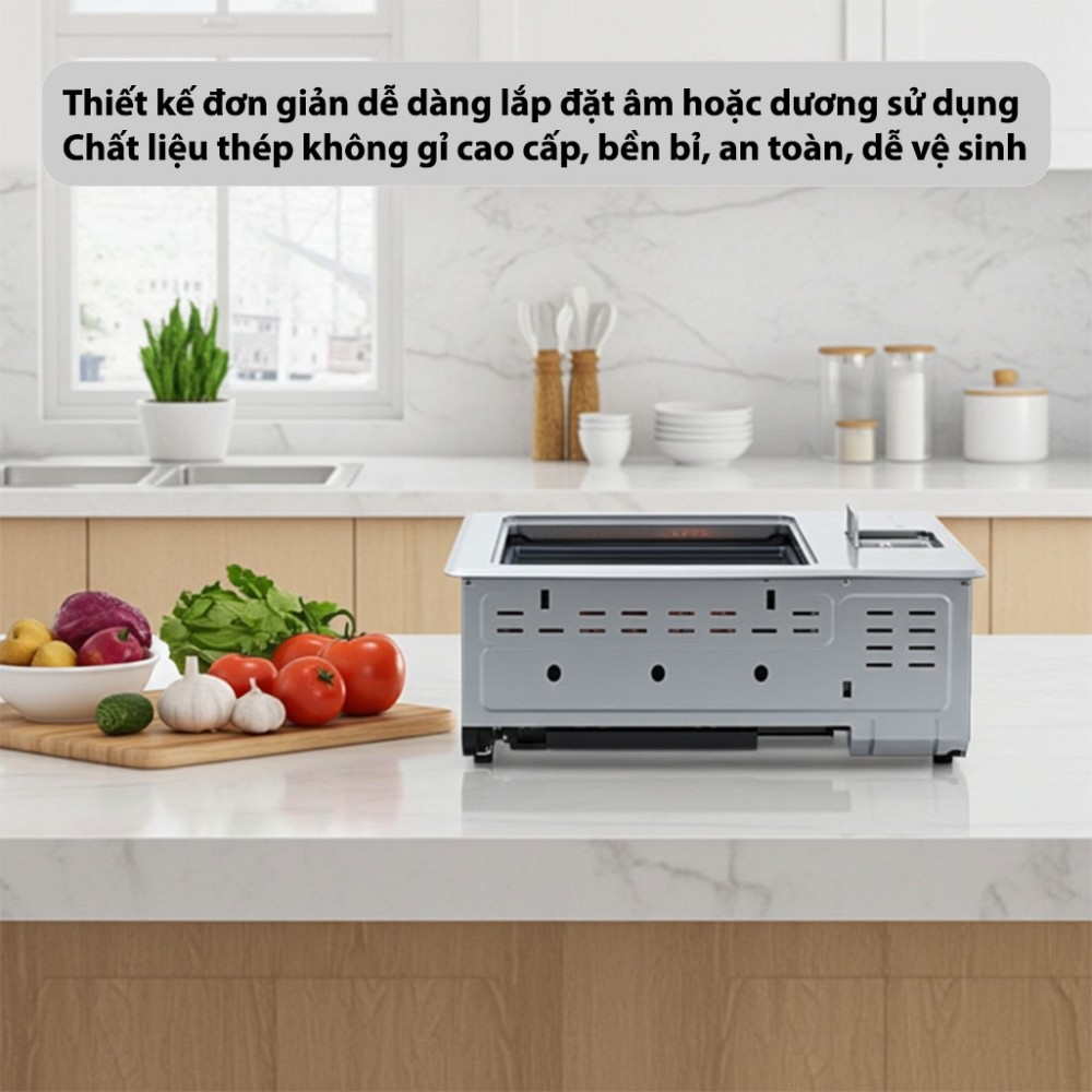Lò nướng điện Rinnai RHG-1500R chất liệu cao cấp, bền bỉ