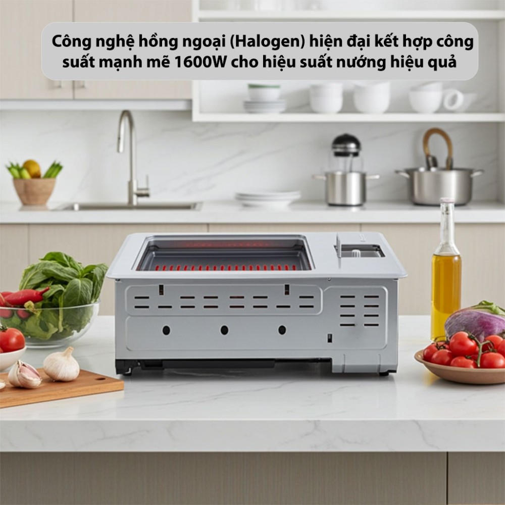 Lò nướng điện Rinnai RHG-1500R công suất mạnh mẽ hiệu suất cao
