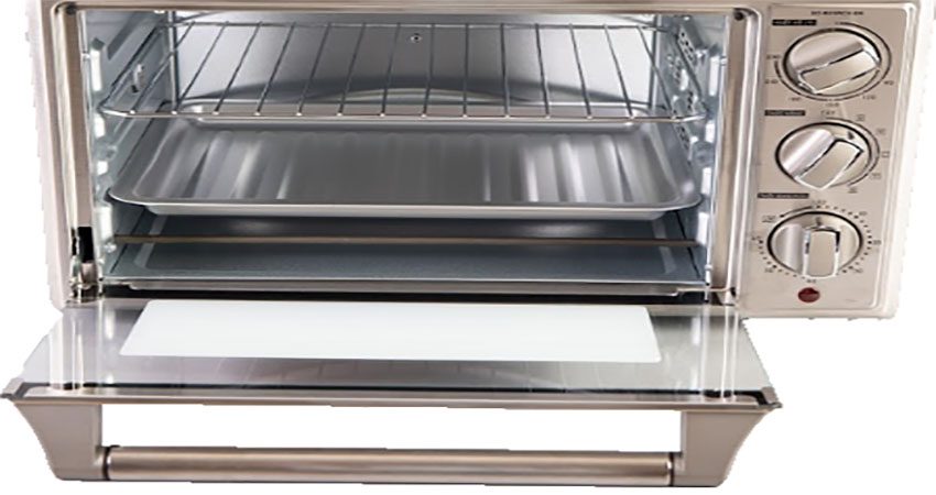 Thiết kế cửa kính của Lò nướng điện Sharp EO-B25RCV-BK