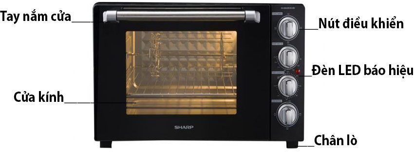 Lò nướng điện Sharp EO-B604RCSV-BK - Hàng chính hãng