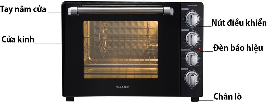 Lò nướng điện Sharp EO-B704RCSV-BK - Hàng chính hãng