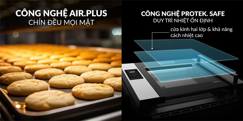 Công nghệ của Lò nướng điện đối lưu Unox XEFT-04HS-ETDV