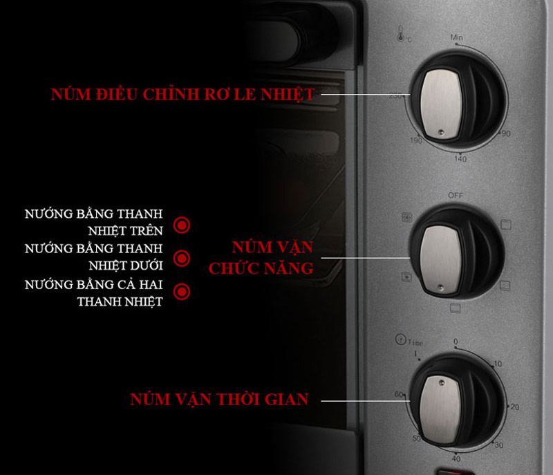 Lò nướng điện Tiross TS9607 - Hàng chính hãng
