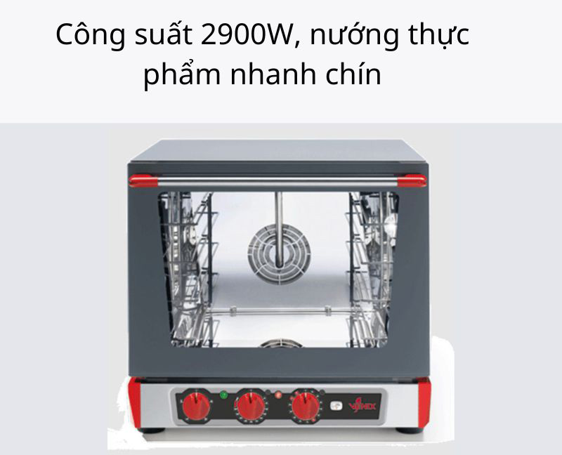 Lò nướng đối lưu Venix 4 khay T043M0HAJR - Hàng chính hãng