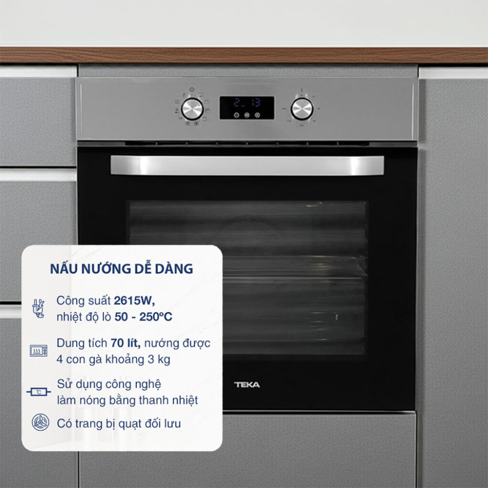 Lò nướng đối lưu Teka HCB-6435 70 lít - Hàng chính hãng