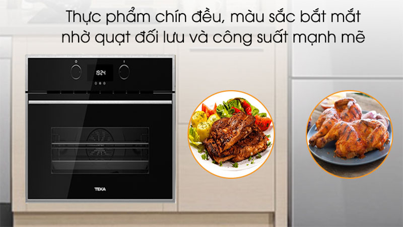 Lò nướng kết hợp vi sóng Teka HLC 844 C BK SS - Hàng chính hãng