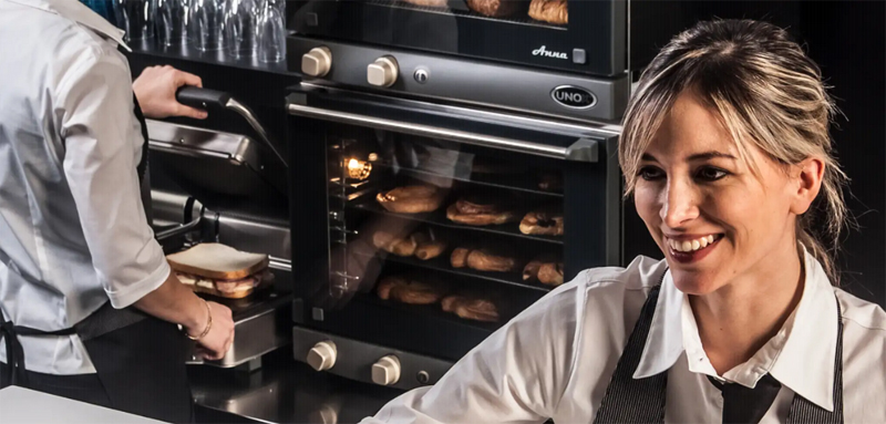 Lò nướng đối lưu Unox 3 khay XF003 - Hàng chính hãng