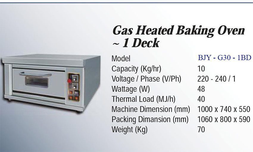 Lò nướng gas 1 tầng Berjaya BJY-G30-1BD - Hàng chính hãng