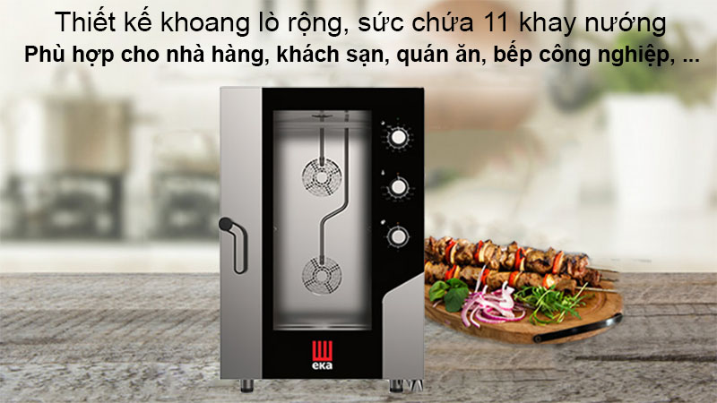 Lò nướng hấp đa năng EKA MKF-1111-S - Hàng chính hãng