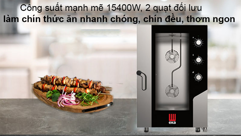 Lò nướng hấp đa năng EKA MKF-1111-S - Hàng chính hãng