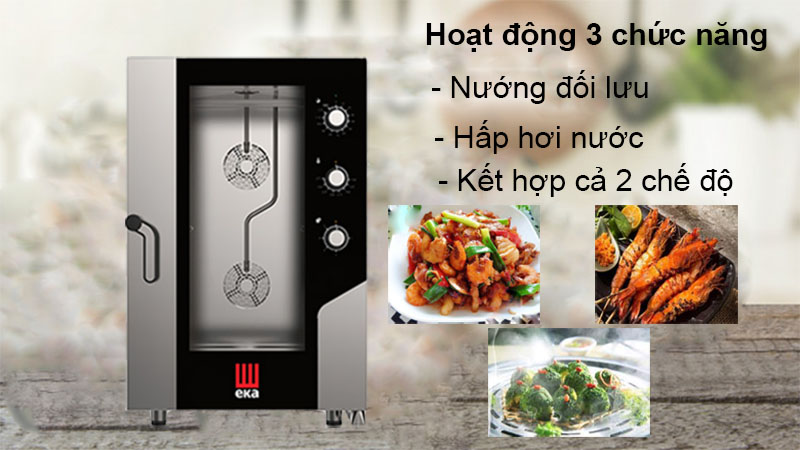 Lò nướng hấp đa năng EKA MKF-1111-S - Hàng chính hãng