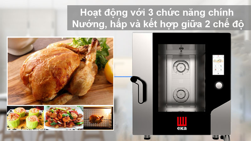 Lò hấp nướng đa năng EKA MKF-711-TS - Hàng chính hãng