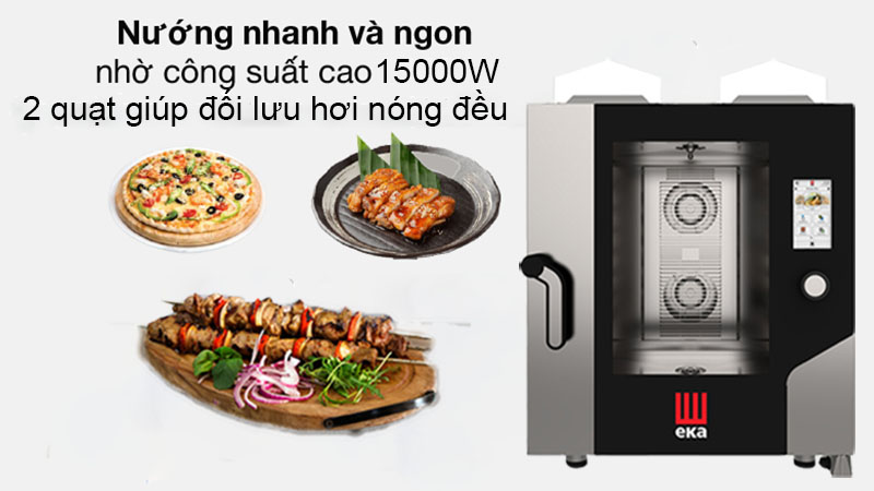 Lò hấp nướng đa năng EKA MKF-711-V-TS - Hàng chính hãng