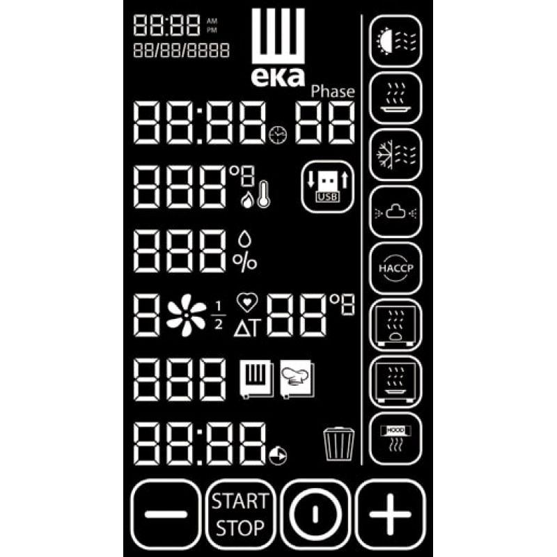 Lò hấp nướng đa năng 7 khay Eka MKF 711 BM - Hàng chính hãng