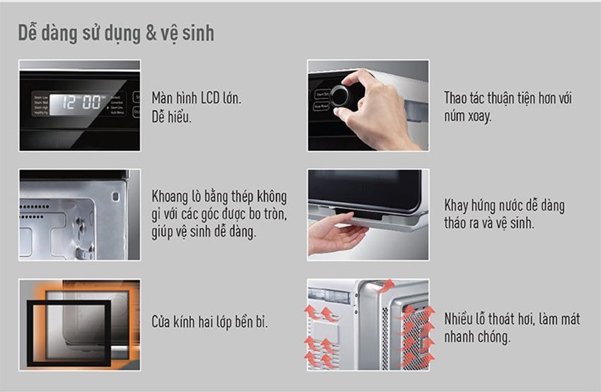 Lò nướng hấp đối lưu 15 lít Panasonic NU-JA101W - Hàng chính hãng