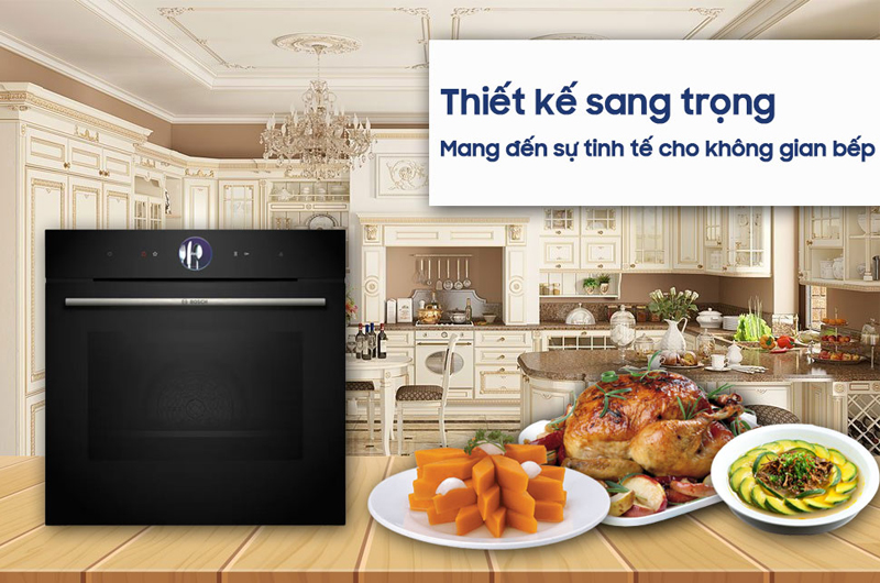 Lò nướng kết hợp hấp Bosch HSG7361B1 - Hàng chính hãng
