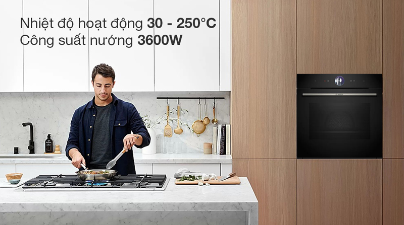 Lò nướng kết hợp hấp Bosch HSG7361B1 - Hàng chính hãng