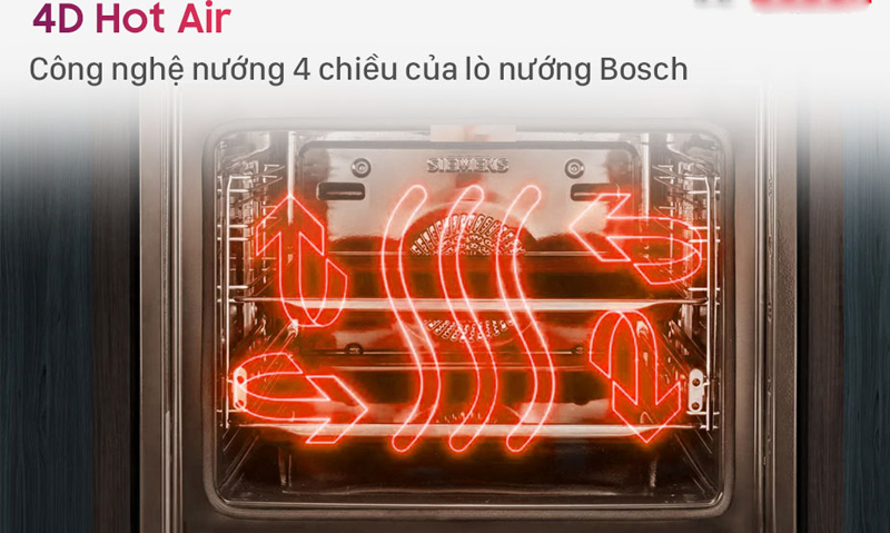 Lò nướng kết hợp hấp Bosch HSG7361B1 - Hàng chính hãng