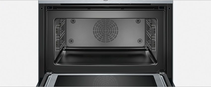 Lò nướng kết hợp vi sóng Bosch CMG656BS6B với khoang rộng rãi
