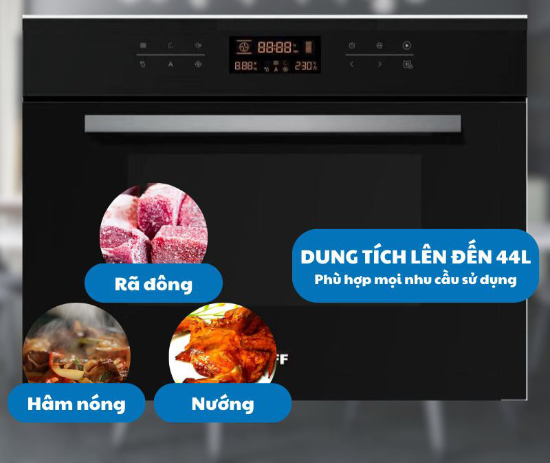 Lò nướng kết hợp vi sóng Kaff KF-OSM44L - Hàng chính hãng