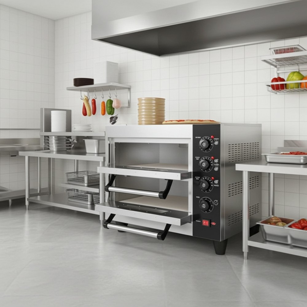 Lò nướng pizza 2 tầng Hongling PZD-4040-02 - Hàng chính hãng