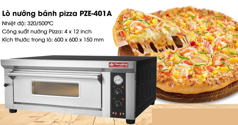 Lò nướng pizza 1 tầng điện Hongling PZE-401A - Hàng chính hãng