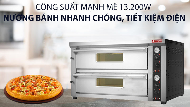 Lò nướng pizza dùng điện Hongling PZE-602 - Hàng chính hãng