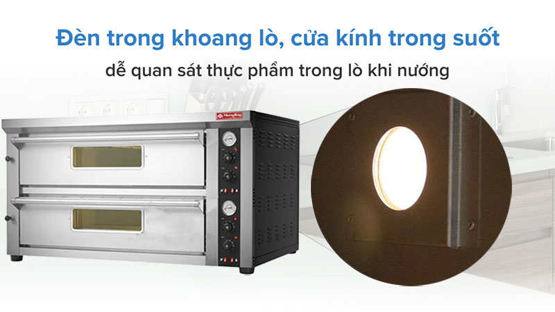 Lò nướng pizza dùng điện Hongling PZE-602 - Hàng chính hãng