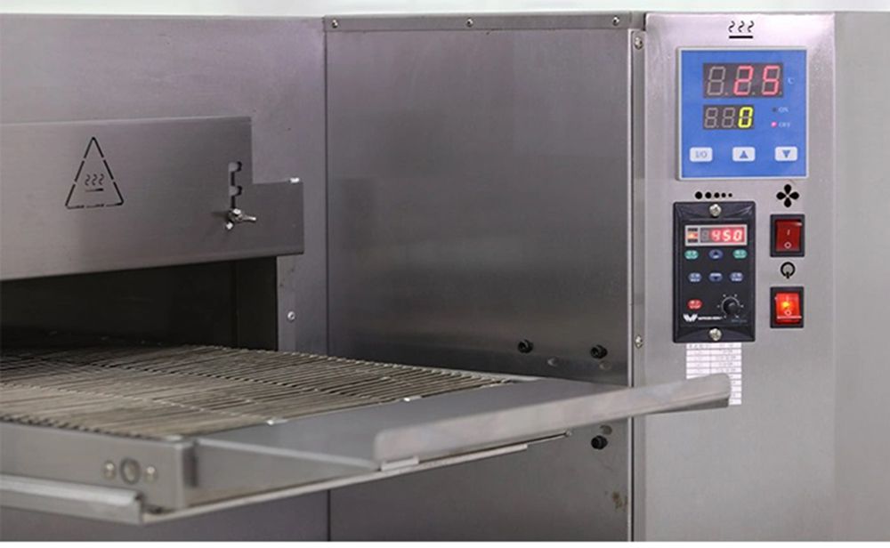Lò nướng pizza băng chuyền dùng gas Hongling PZG-32H 2