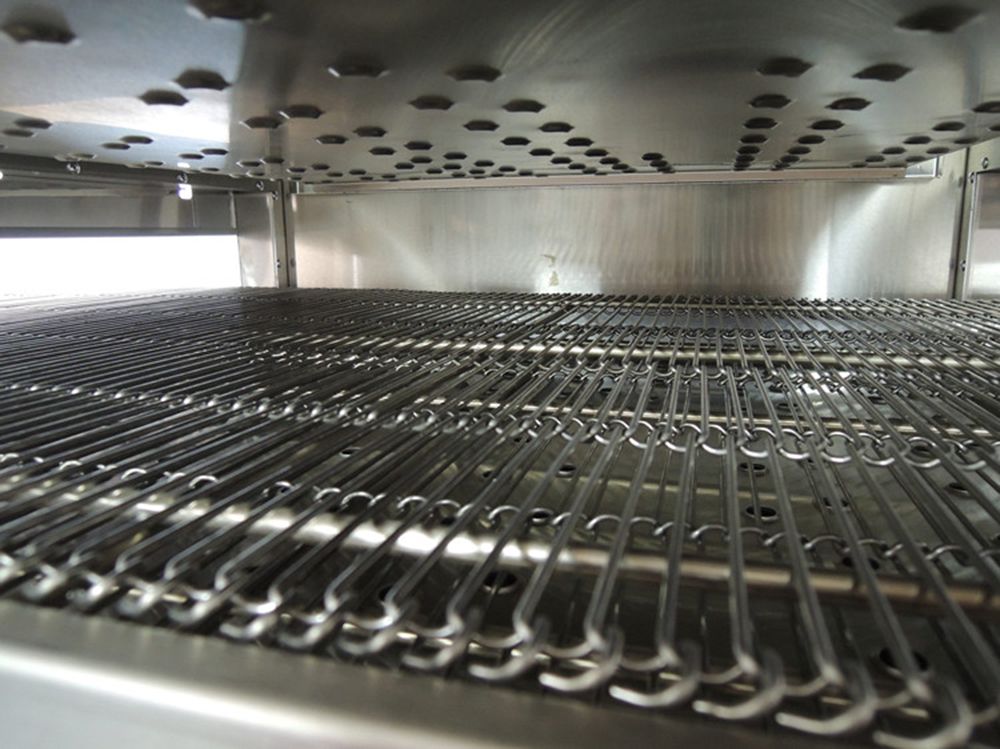 Lò nướng pizza băng chuyền dùng gas Hongling PZG-12 - Hàng chính hãng