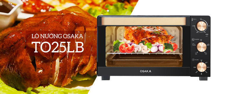 Lò nướng thùng Osaka TO-25LB - Hàng chính hãng