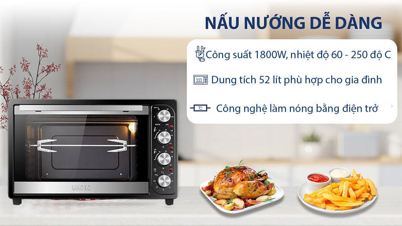 Lò nướng thùng Ukoeo HBD-5002 - Hàng chính hãng