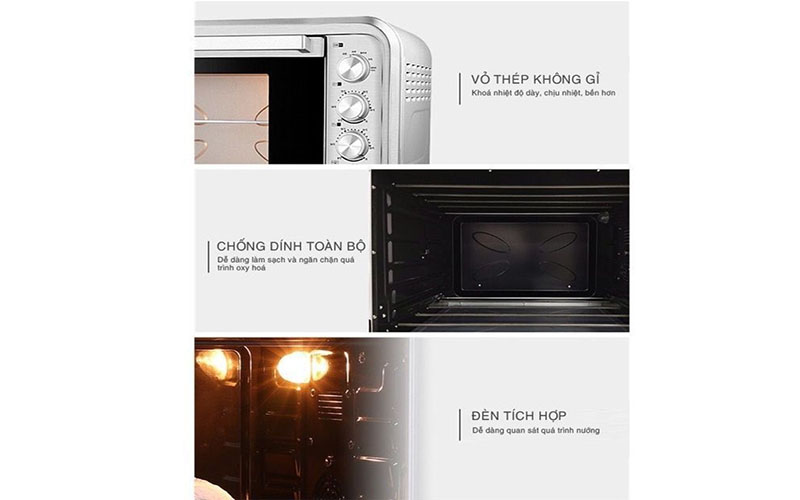 Chất liệu của Lò nướng thùng Ukoeo HBD1021