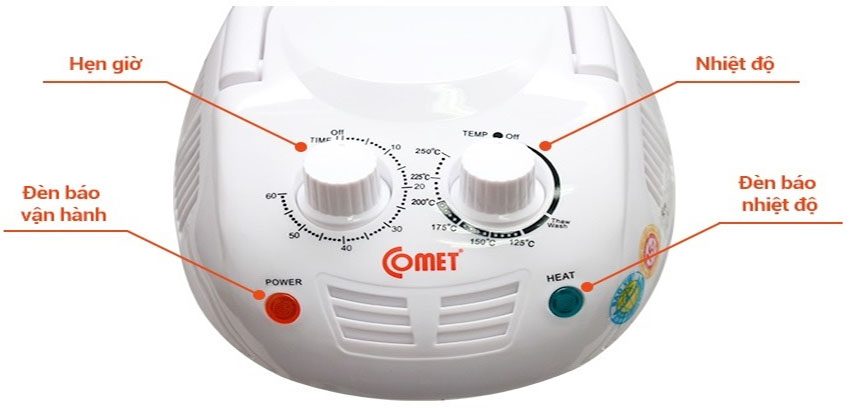 Lò nướng thủy tinh Comet CM8616 - Hàng chính hãng