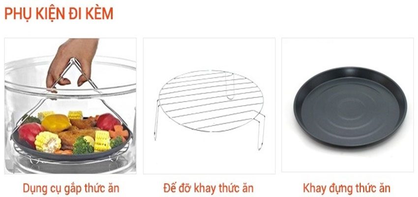 Lò nướng thủy tinh Comet CM8616 - Hàng chính hãng