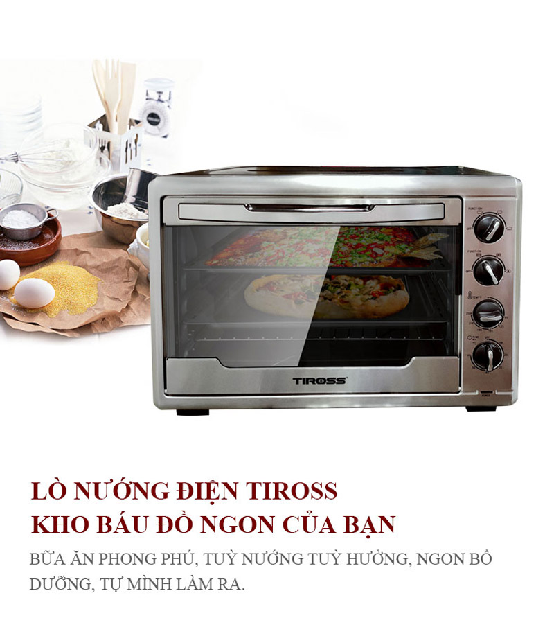 Lò nướng Tiross TS9610 - 55 lít - Hàng chính hãng