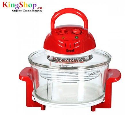 Lò nướng thủy tinh Gowell LR-815R - Công suất 1400W - Hàng chính hãng