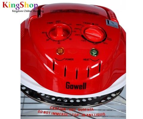 Lò nướng thủy tinh Gowell LR-815R - Công suất 1400W - Hàng chính hãng