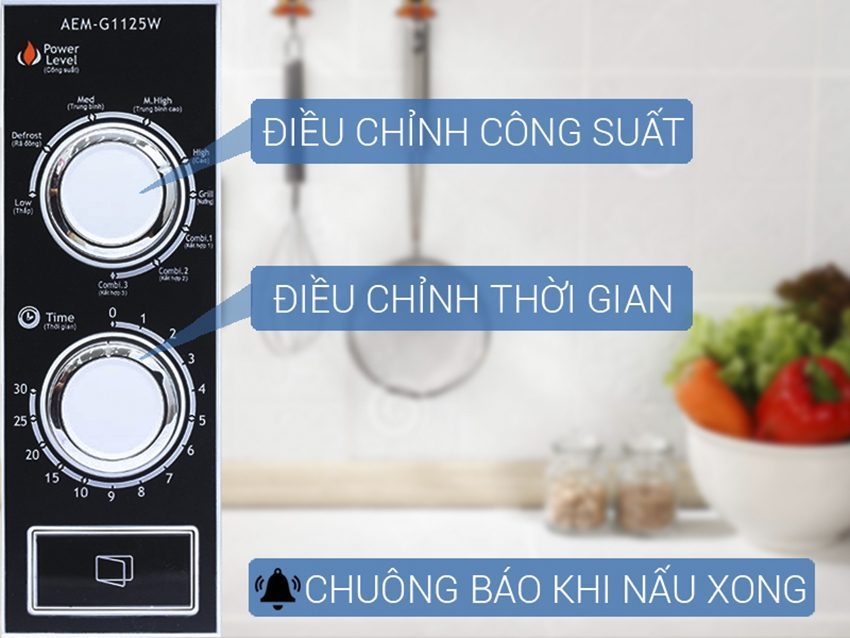 Lò vi sóng Aqua AEM-G1125W - Hàng chính hãng