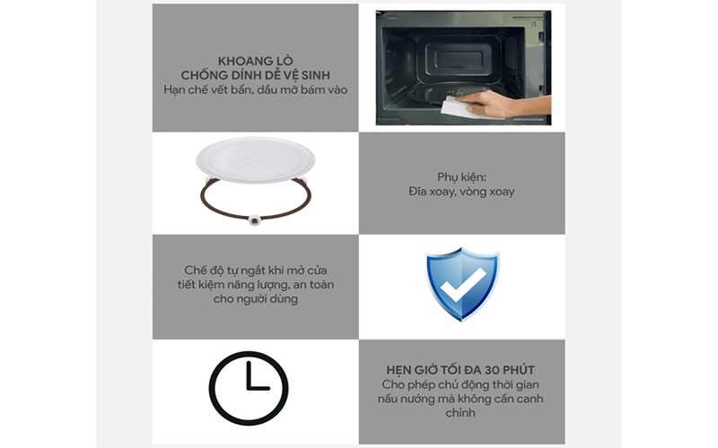 Lò vi sóng BlueStone MOB-7711 - Hàng chính hãng