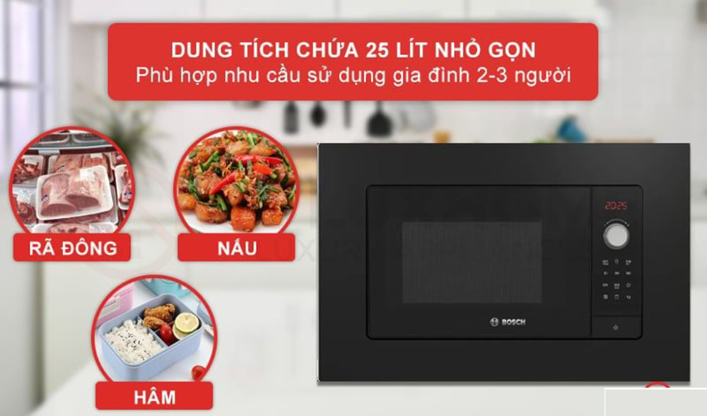 Lò vi sóng âm tủ Bosch BEL653MB3  - Hàng chính hãng