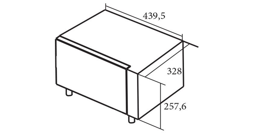 Kích thước của lò vi sóng Cata FS 20 WH